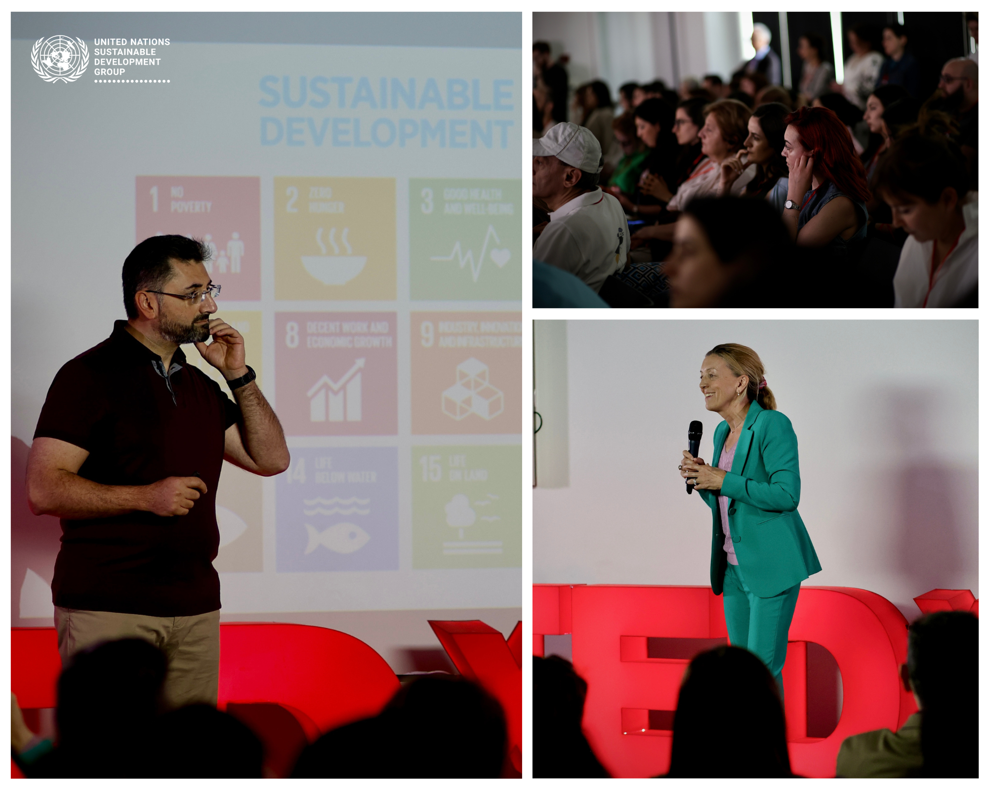 Participants at the TEDXYerevan event held in Armenia ahead of the Summit of The Future