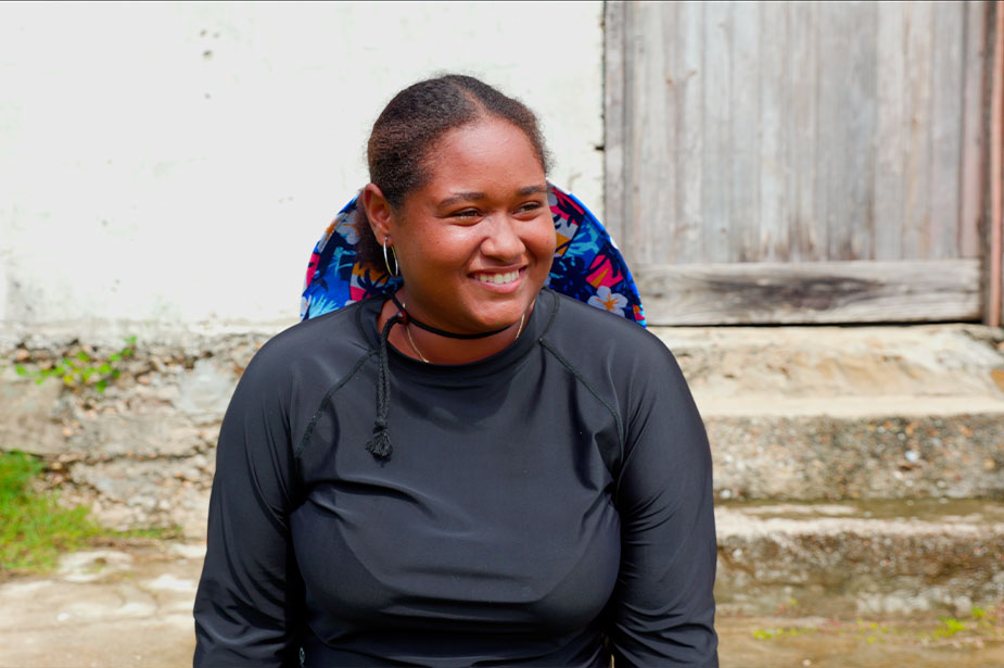 A young woman in Panama.