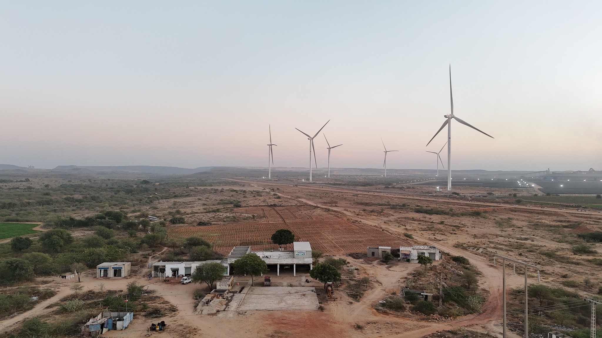 Wind farms in Pakistan.