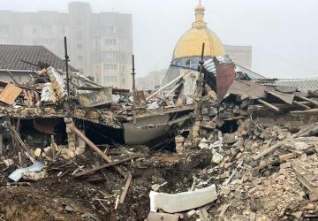 The Black Sea port city of Odesa in ruins