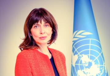 A high-level female UN official.