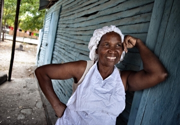 A woman in the Dominican Republic.