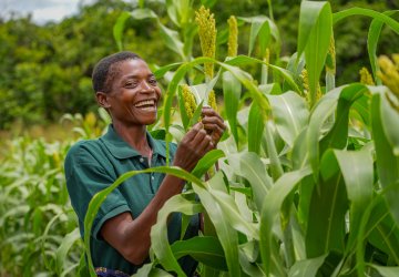 A farmer in Zambia.
