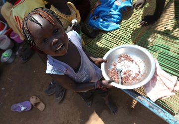 A girl in South Sudan.