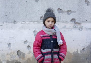 A girl in Ukraine.