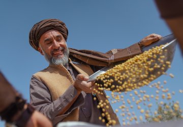 A farmer in Afghanistan.
