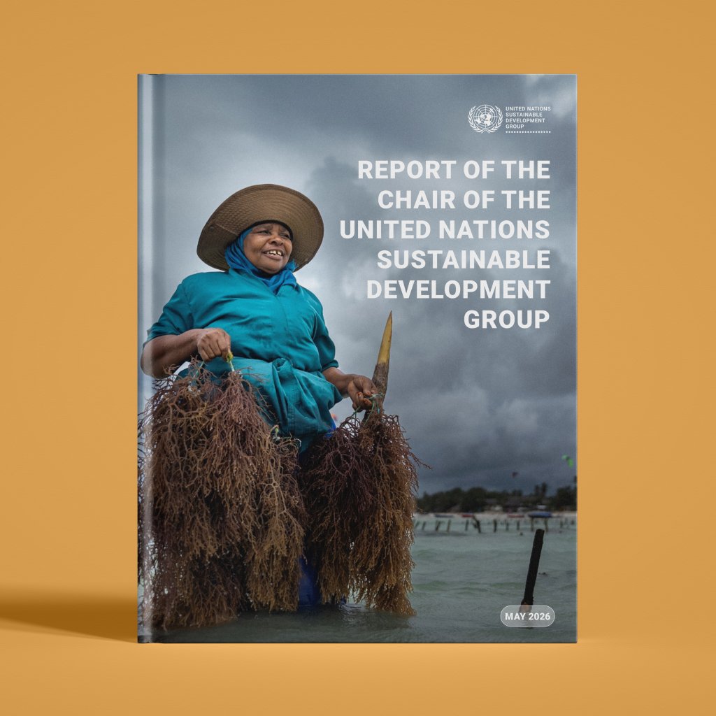 The cover photo of the 2026 report of the Chair of the United Nations Sustainable Development Group.