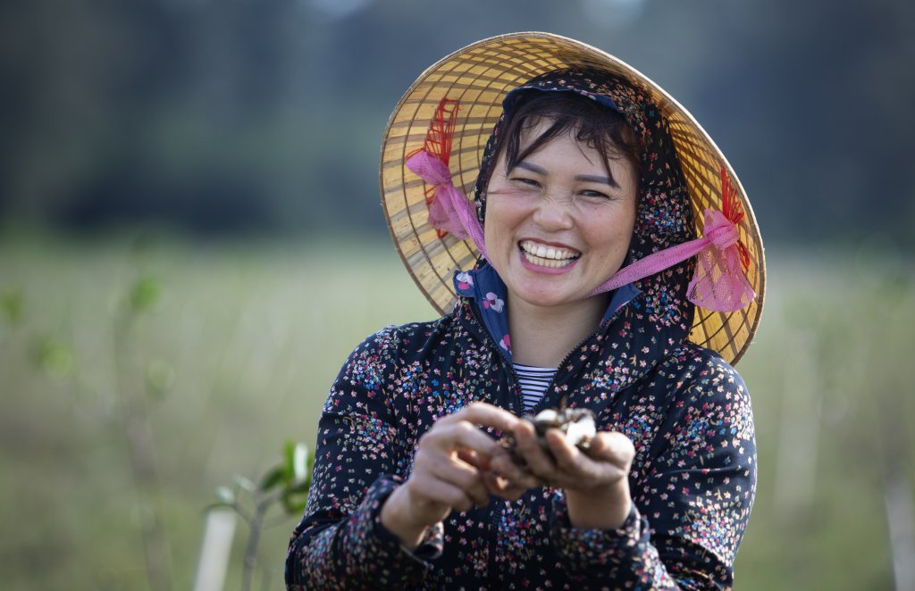 A farmer in Viet Nam.