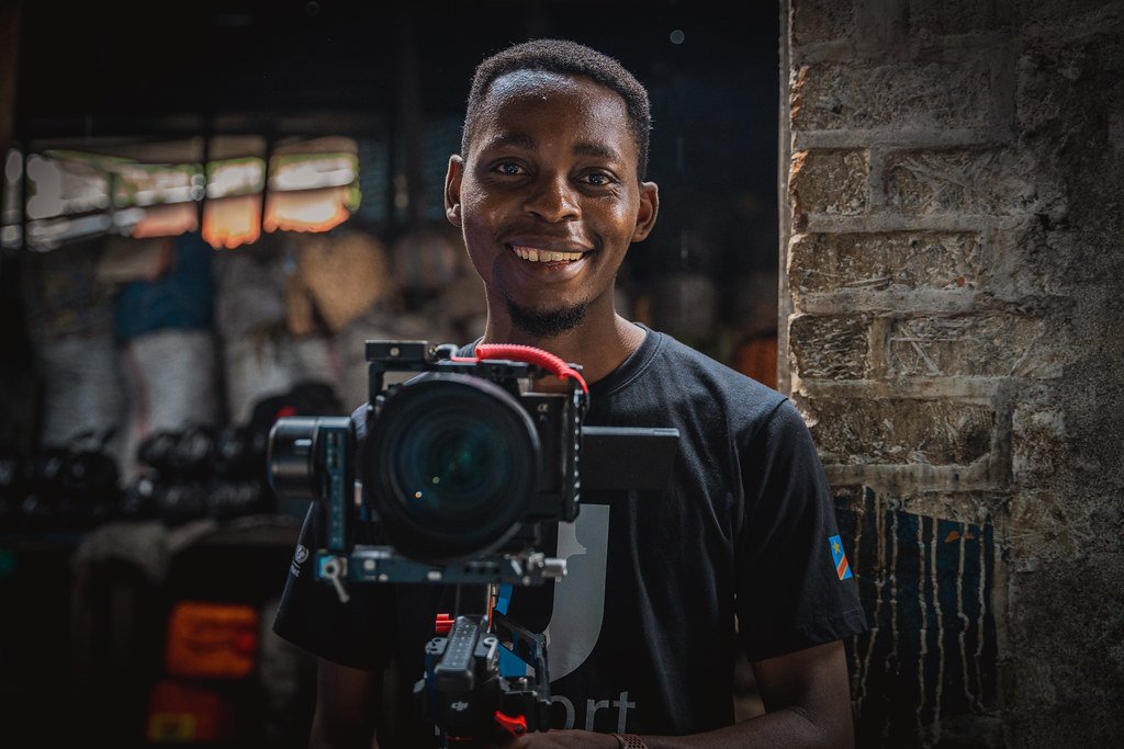 A young photographer in DR Congo.