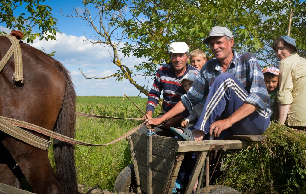 Farmers in Moldova.
