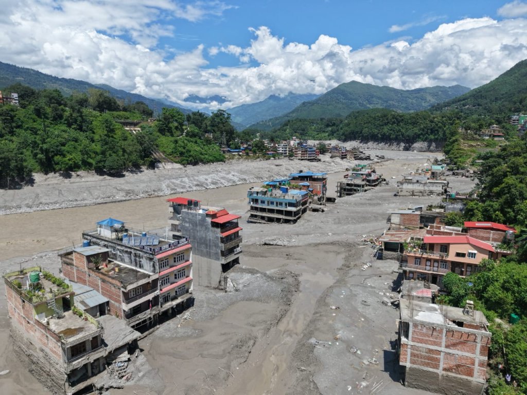 Flooding in Nepal.