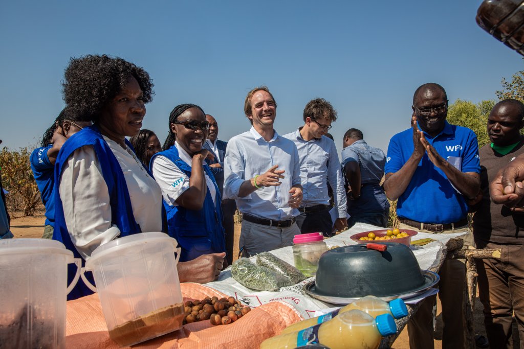 The UN Resident Coordinator in Zambia and colleagues.