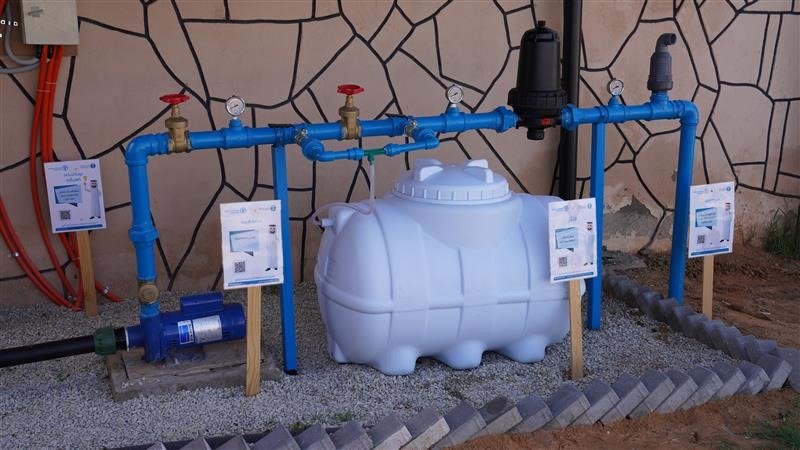 An irrigation system in Saudi Arabia.
