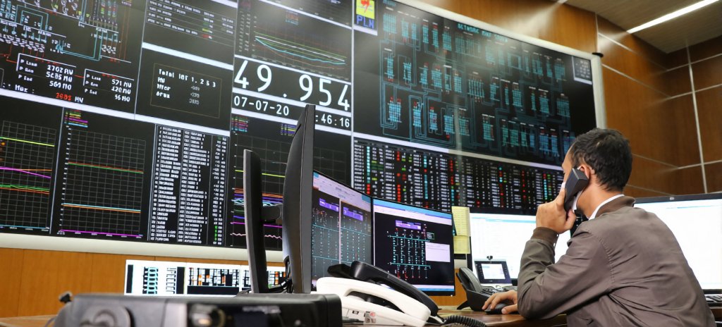 An energy control centre in Indonesia.
