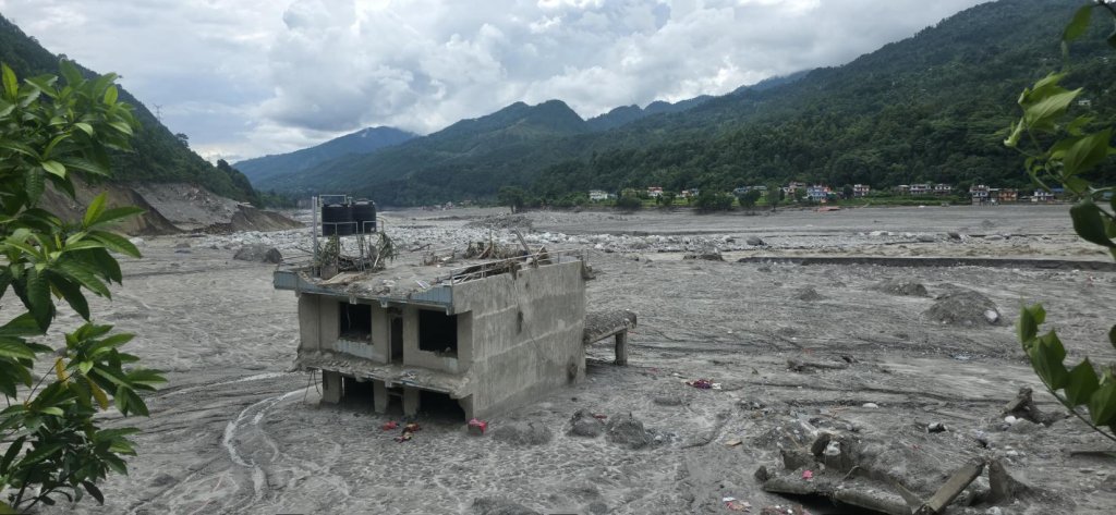 Floods in Nepal.