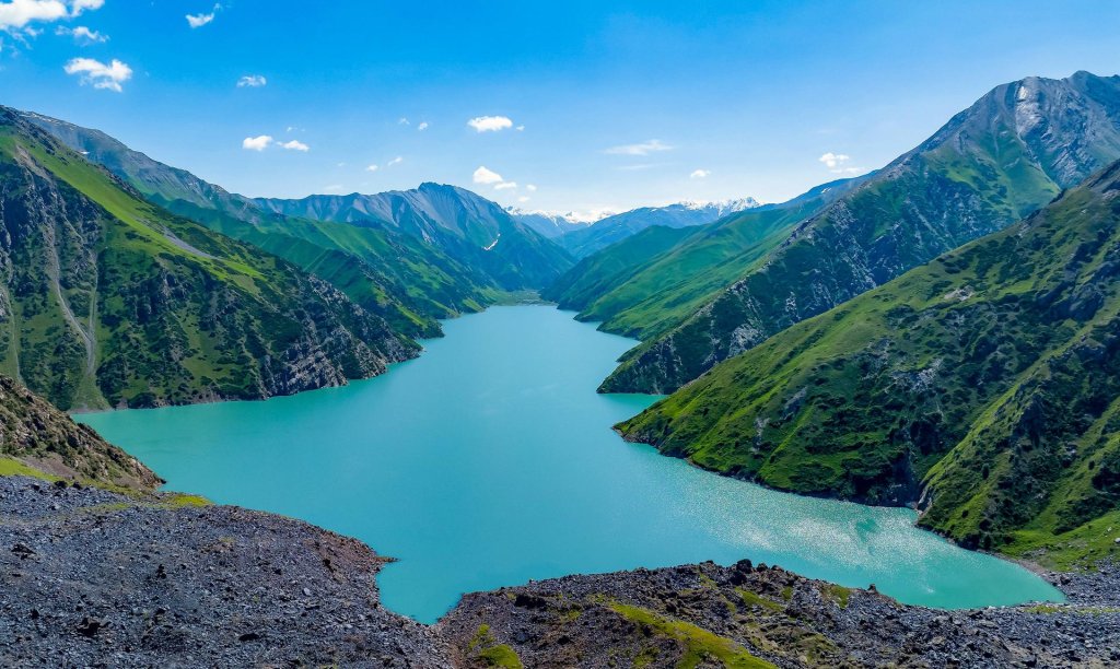 A beautiful valley in Kyrgyzstan.