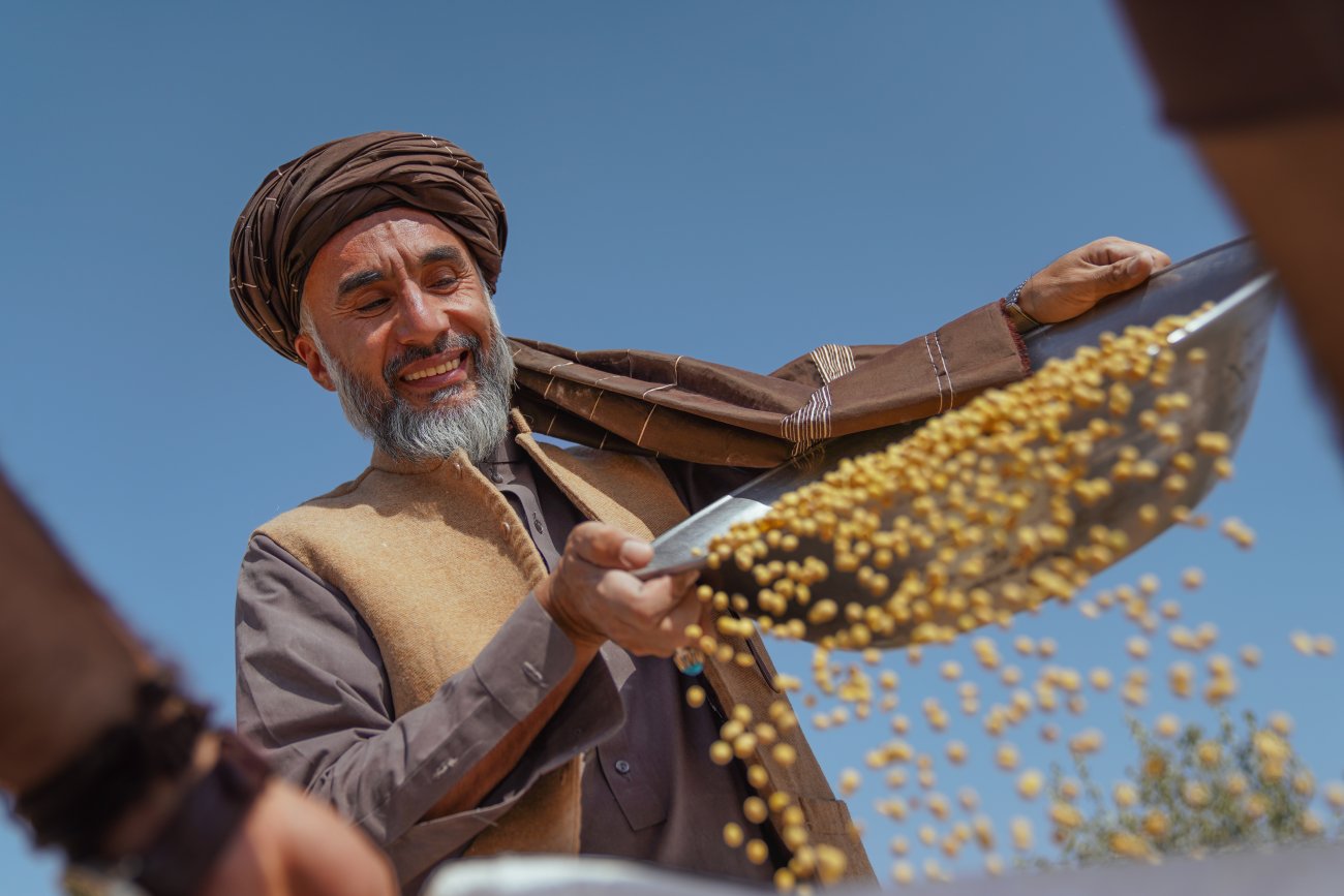 A farmer in Afghanistan.