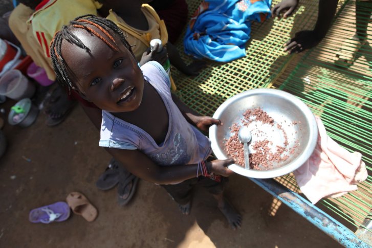 A girl in South Sudan.